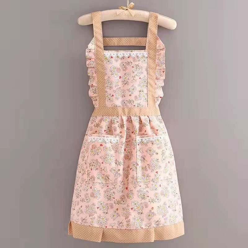 Ерaсeable фартук Erasable Apron with Suspenders, дышащий маленький костюм принцессы для подготовки пищи на работе