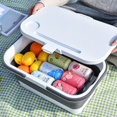 折り畳み可能な屋外蓋付き手提げかご携帯型折り畳み式炊飯収納かご果物採集かご手提げかご卸売り
