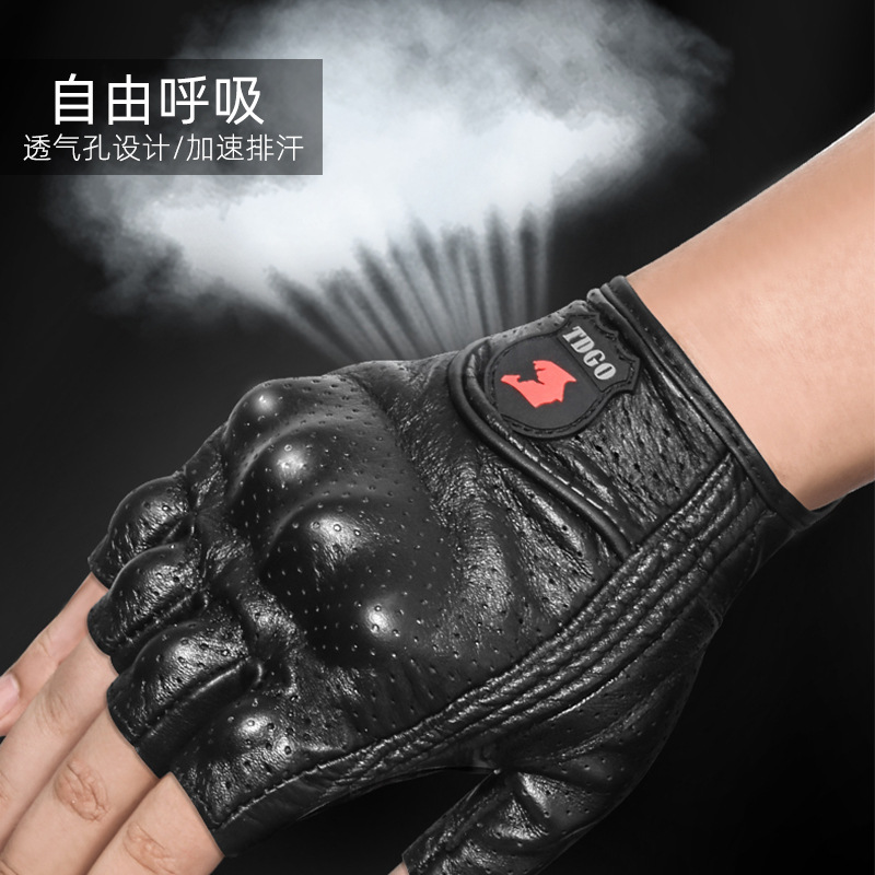Guantes de ciclismo al por mayor guantes de cuero al por mayor guantes de ciclismo de verano con pantalla táctil, guantes de motocicleta eficientes y transpirables