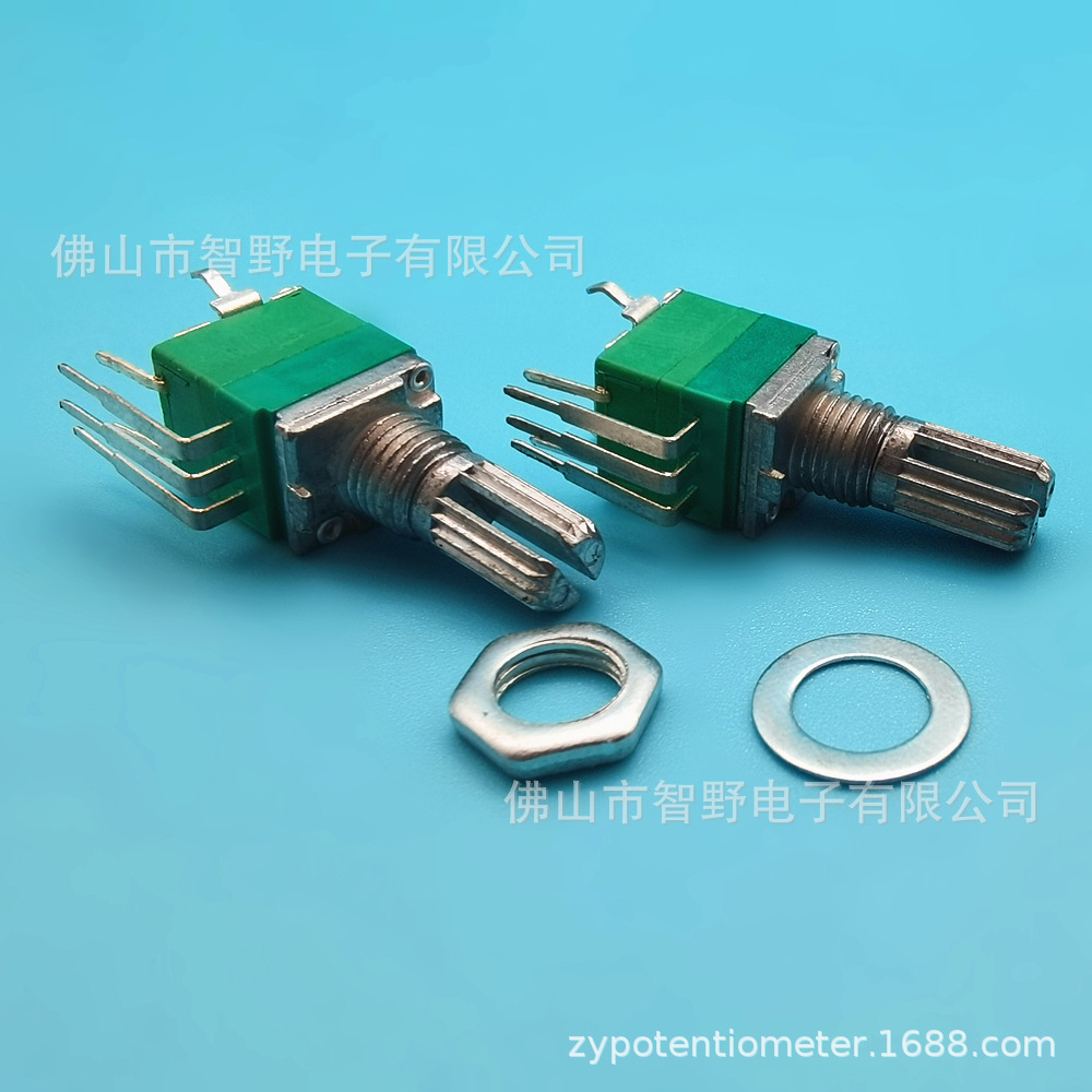 供应R097单联双联开关B100欧立式直插调光器 9MM防尘音量可调电阻