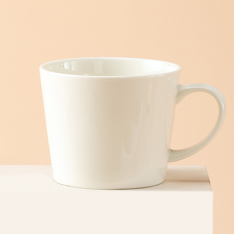 Jingdezhen de alta calidad sin plomo no tóxico taza de agua de porcelana ortogénica doméstica de gran capacidad de agua potable taza de té de microondas taza de leche