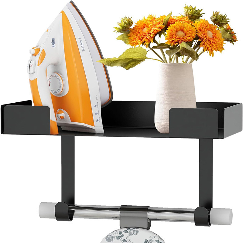 HeavY DuTY Ironing Board STorage Rack Wall MounTed Ironing Board Hanger MulTifuncTional STorage BrackeT CompaTible wiTh T, Y Shaped Board