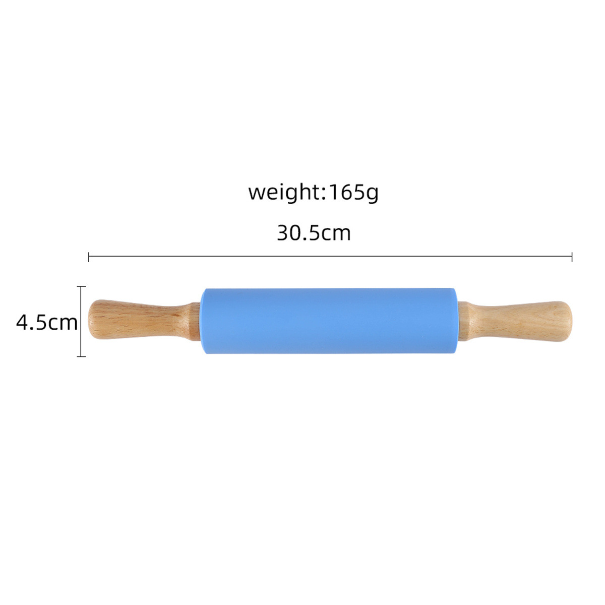 Rodillo de Madera Maciza de Grado Alimenticio Xuanjun con Silicona para Uso Doméstico, Tamaño Mediano y Pequeño, Rodillo para Harina, Color Personalizable, Disponible para Venta al por Mayor. image 5