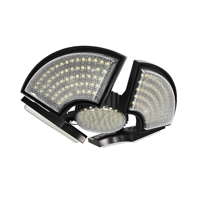 Luz de garaje transfronteriza sótano techo tienda gimnasio deformación lámpara de minería sitio de construcción led plegable platillo volador lámpara