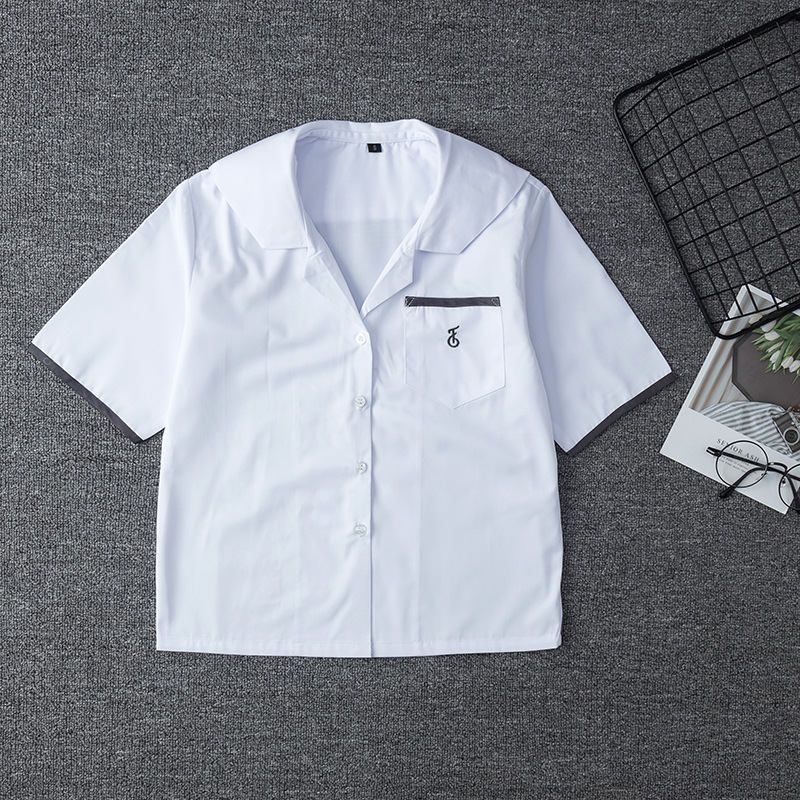 D17002 bag notes short -sleeved shirt