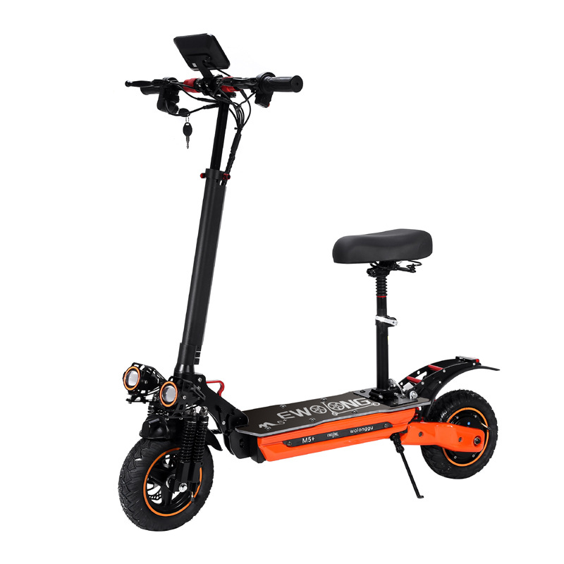 Adult Off-Road Electric Scooter 48V1000W Lithium Battery Foldable Dual-Drive Off-Road Electric Vehicle