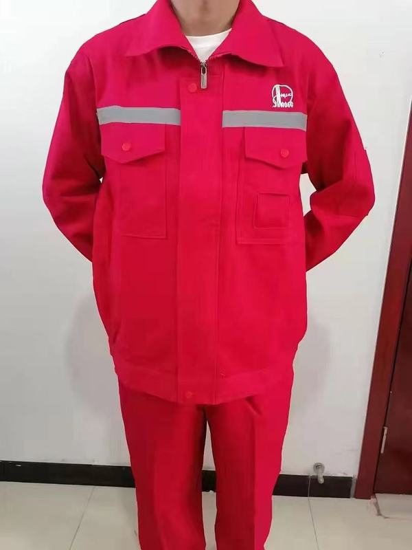 Sinopec 石油綿作業服メンズ春と秋の純綿耐摩耗性厚みのある自動車修理服工場エンジニアリング溶接服|undefined