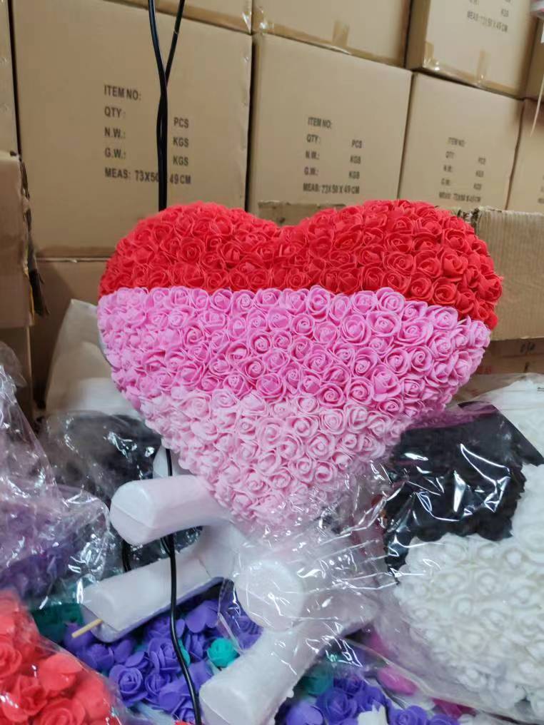 Fábrica al por mayor Rosa amor corazón flor Navidad Día de San Valentín confesión regalo cumpleaños regalo creativo