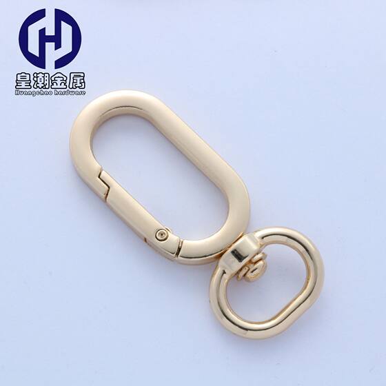 Flat wire spring buckle shoulder strap buckle 5 points 16mm6 points 19mm1 inch 25mm alloy flat wire hook buckle flat dog buckle