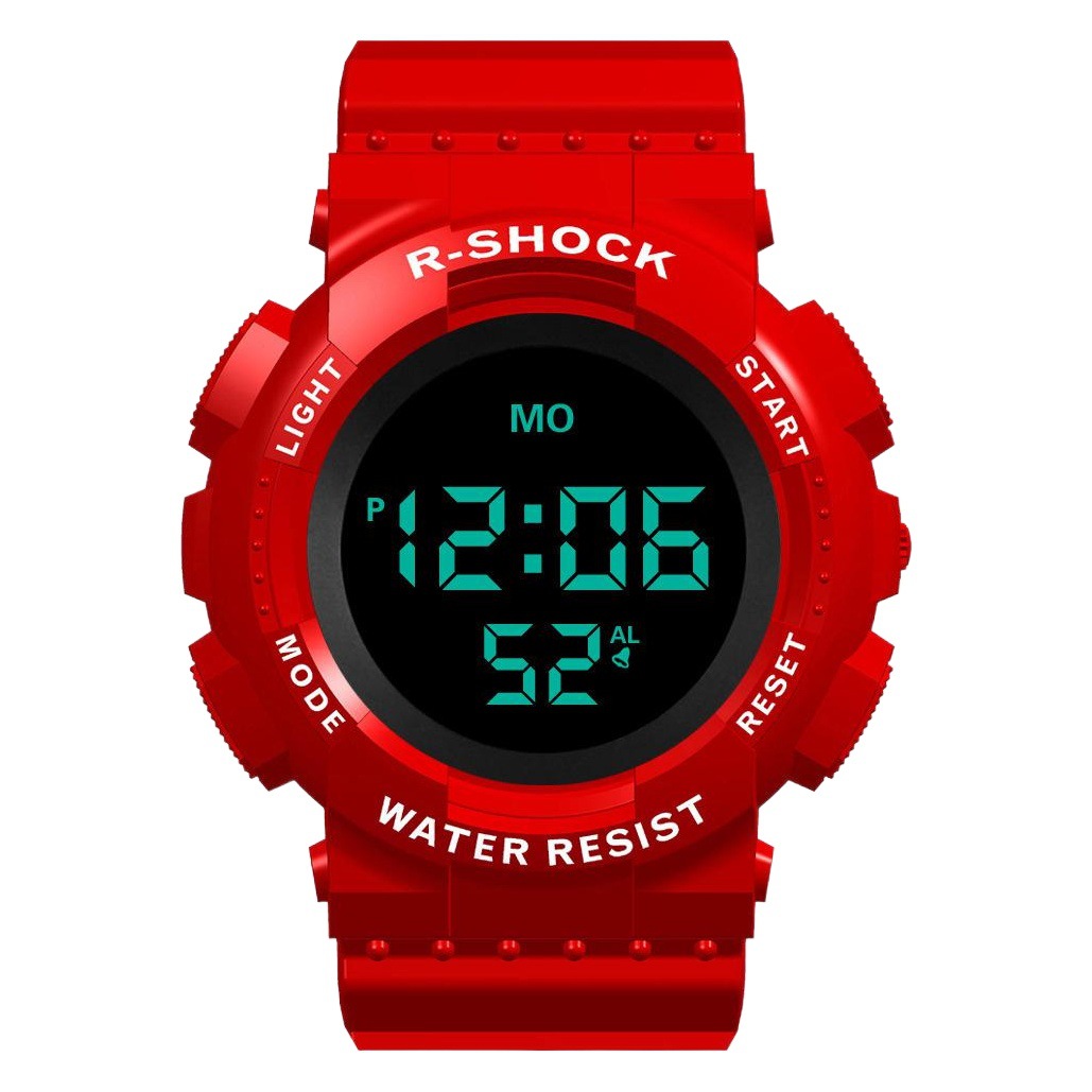 2024 nueva venta al por mayor de los hombres estudiante pantalla negra multifuncional luz fría reloj electrónico moda reloj deportivo al aire libre