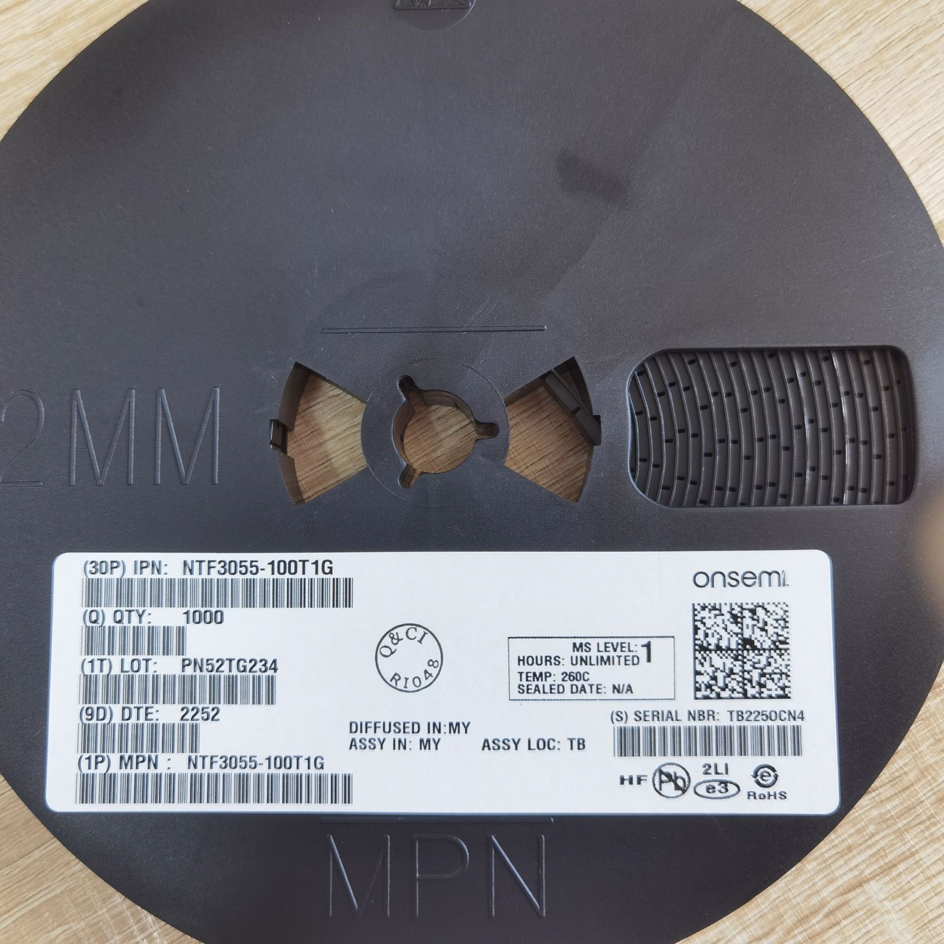 原装正品现货 NTF3055-100T1G N-MOS 60V SOT223 询价为准