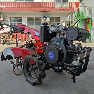 汽油190型四驱微耕机 手扶耕地开沟机15马力旋耕除草机