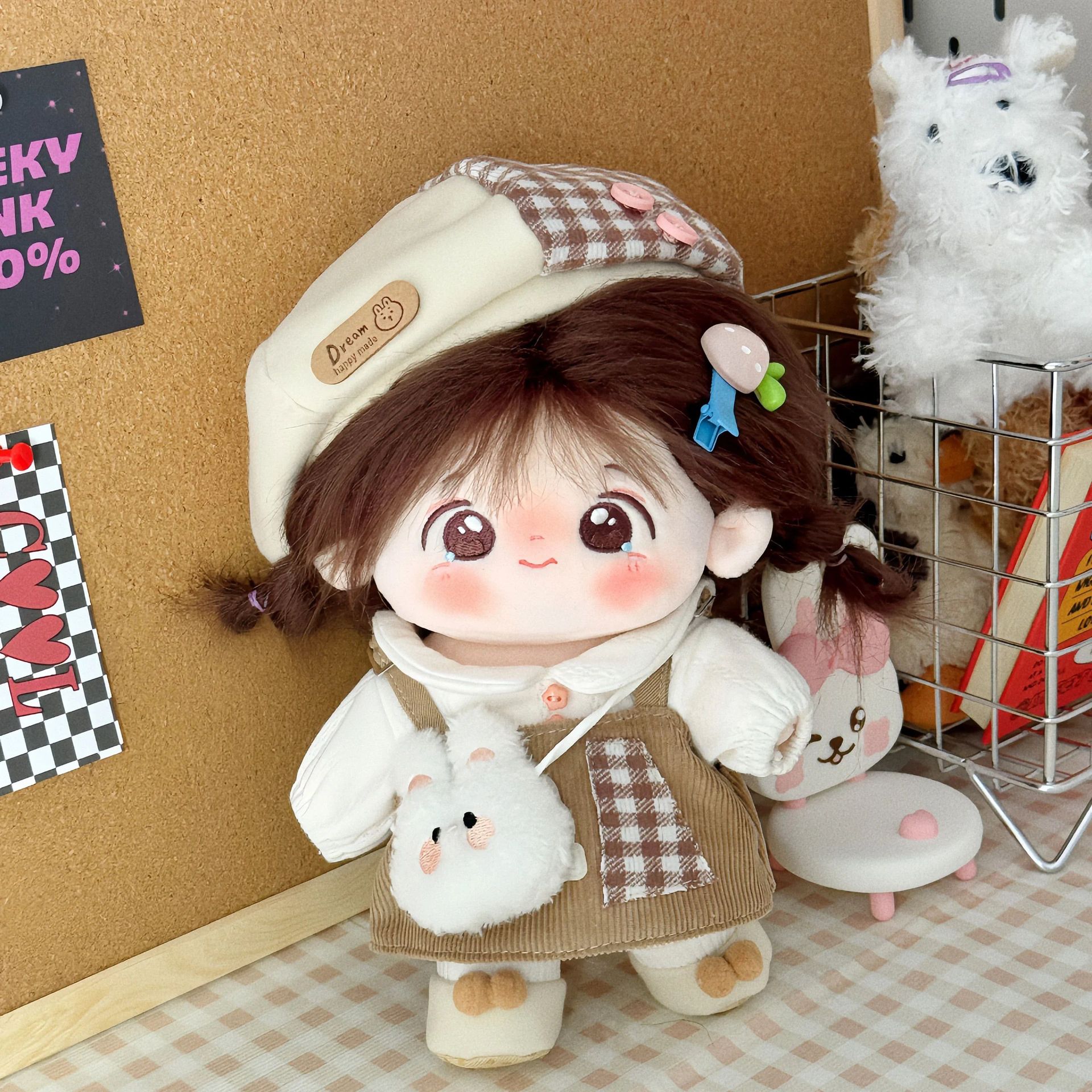 Скобки + прическа + косметический набор (включая шапку)