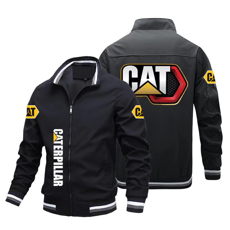 Europe and the United States cross-border autumn new flying crew car printed jacket men and women riding cardigan zipper baseball suit jacket