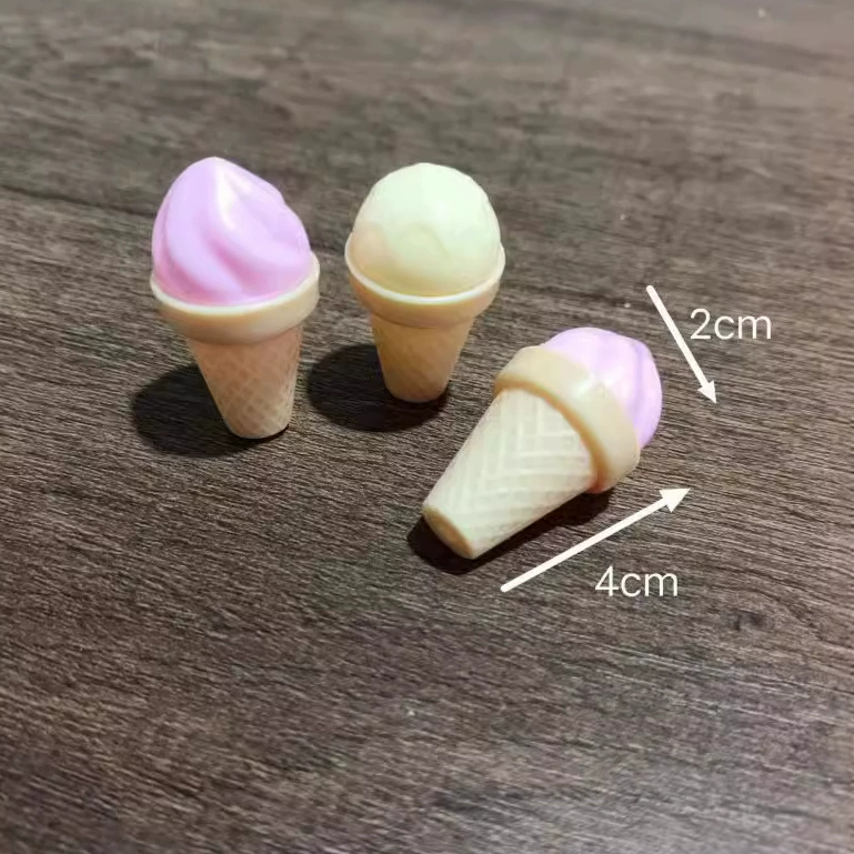 Миниатюрные игрушечные украшения в виде макарон и рожков мороженого для детских ролевых игр, оптом