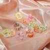 Brand summer cute fruit acrylic fashionable ring, resin, wholesale