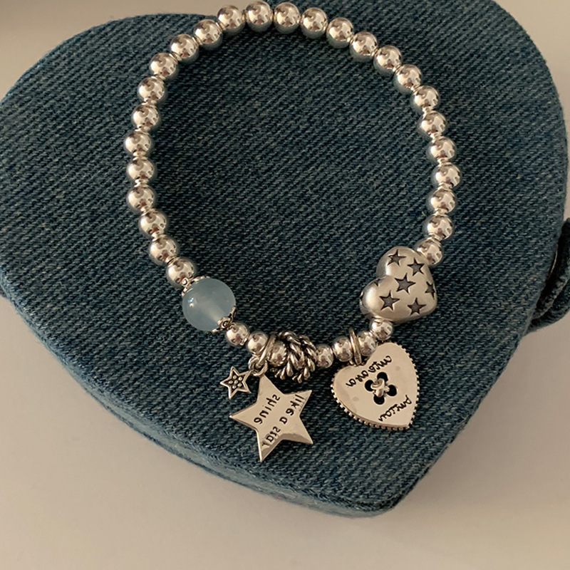 Love Star Beaded Bracelet Women's Light Luxury Niche High Sense Exquisite Personality Fashion All-match Bracelet Bracelet