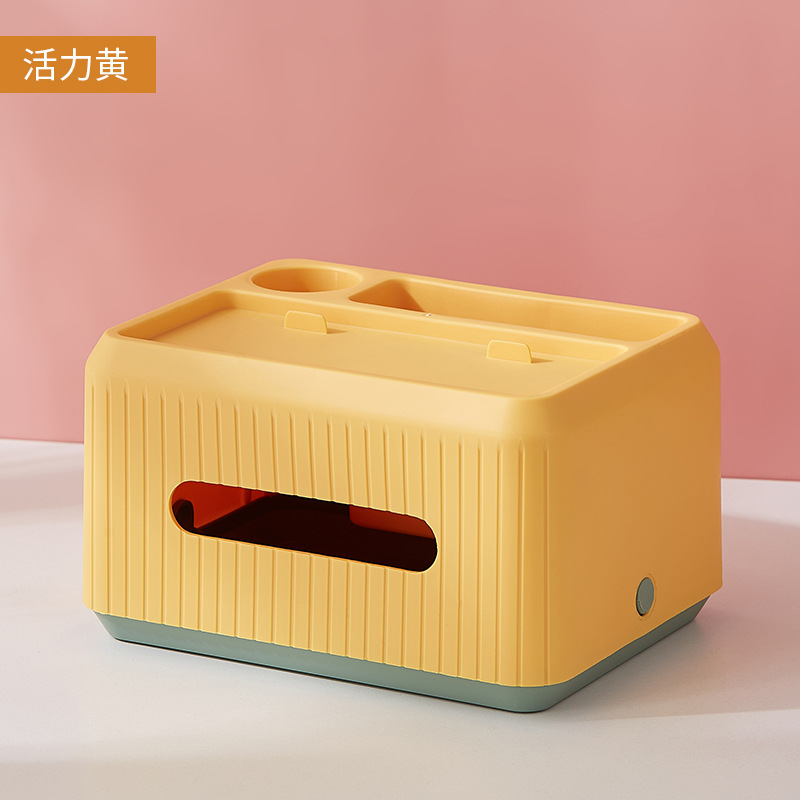 Caja de toallas de almacenamiento de dormitorio multifuncional creativa simple y lujosa caja de extracción de papel de almacenamiento de control remoto de cocina de escritorio