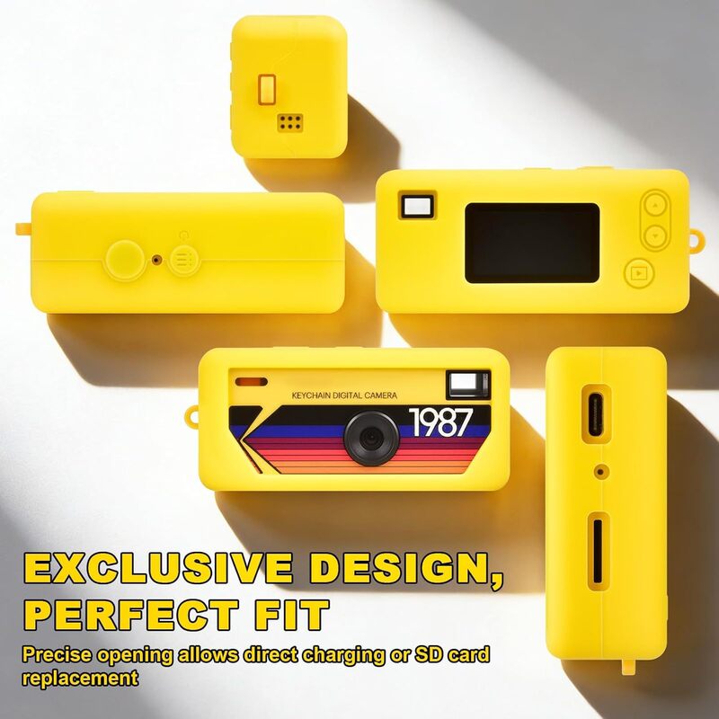 Cross-Border Hot-Selling Kodak 1987 Retro Student Campus Small Digital Camera Accessories Silicone Protective Case Anti-Fall
