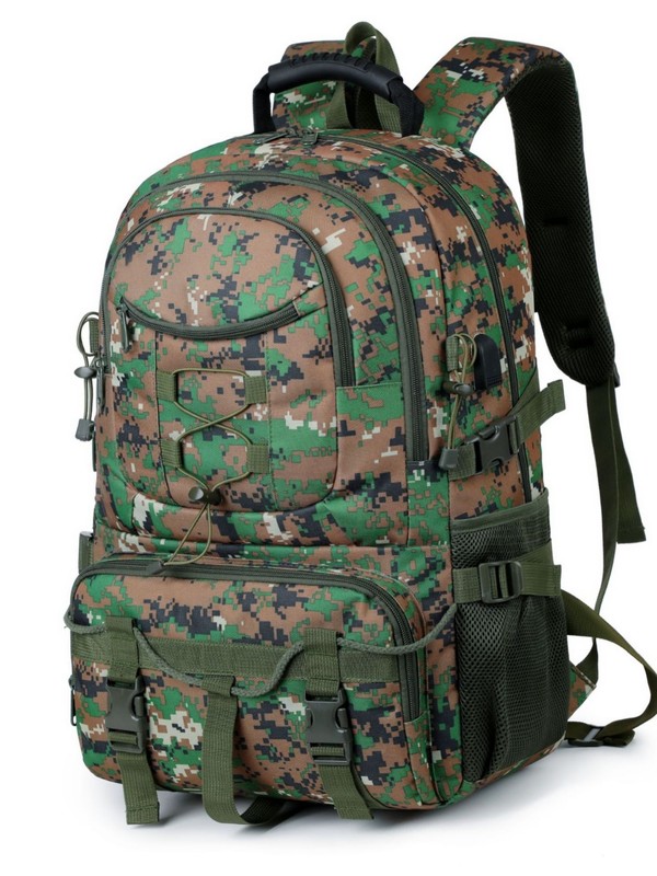 ハイキングと登山アウトドア迷彩多機能バックパック大容量防水 USB バックパックレジャースポーツバックパック|undefined