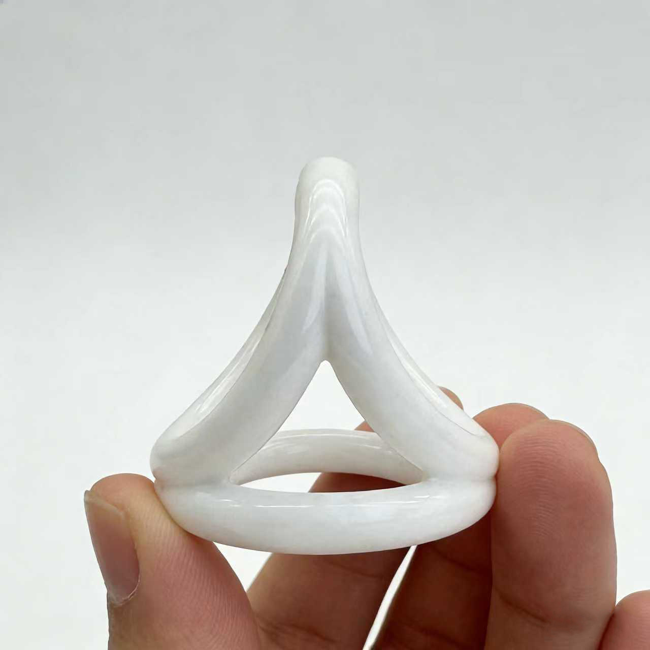Men’s Wearable TPE Cock and Ball Ring, Manual Delay Support, Yellow — detail image 10