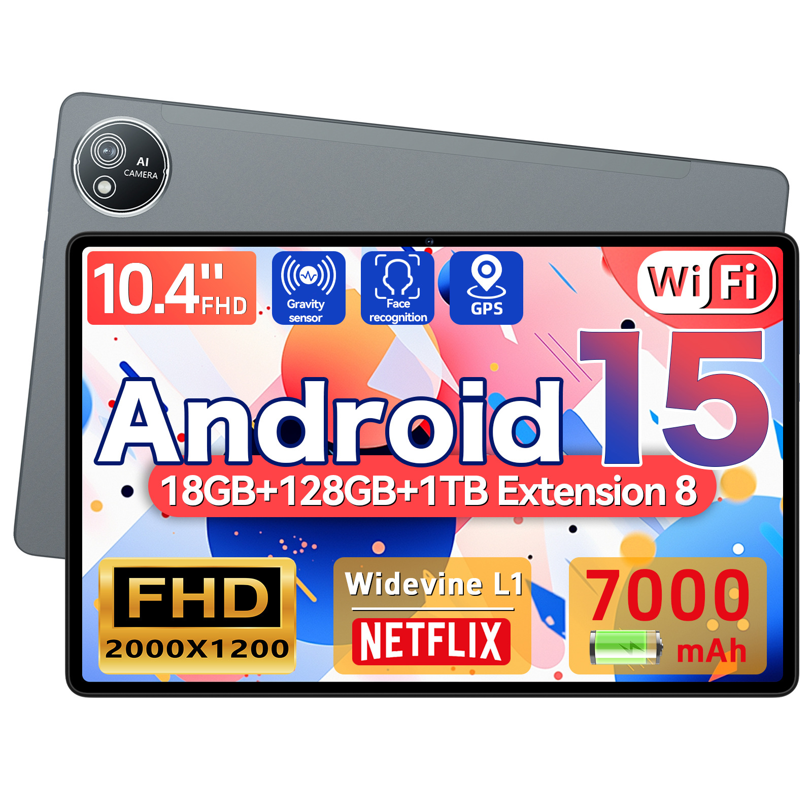 Smart Business Learning Tablet Pad10.4 Inch 5Gwf2K High-Definition New Model Cross-Border Hot-Selling Android 15