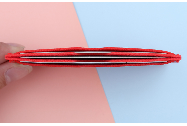 Unisex Solid Color Pu Leather Open Card Holders display picture 4