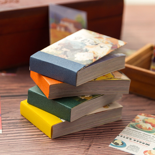 Message Years Chapter Retro Adzuki Bean Book Creative Portable European and American Retro DIY Handbook Sticker Book 8 Types