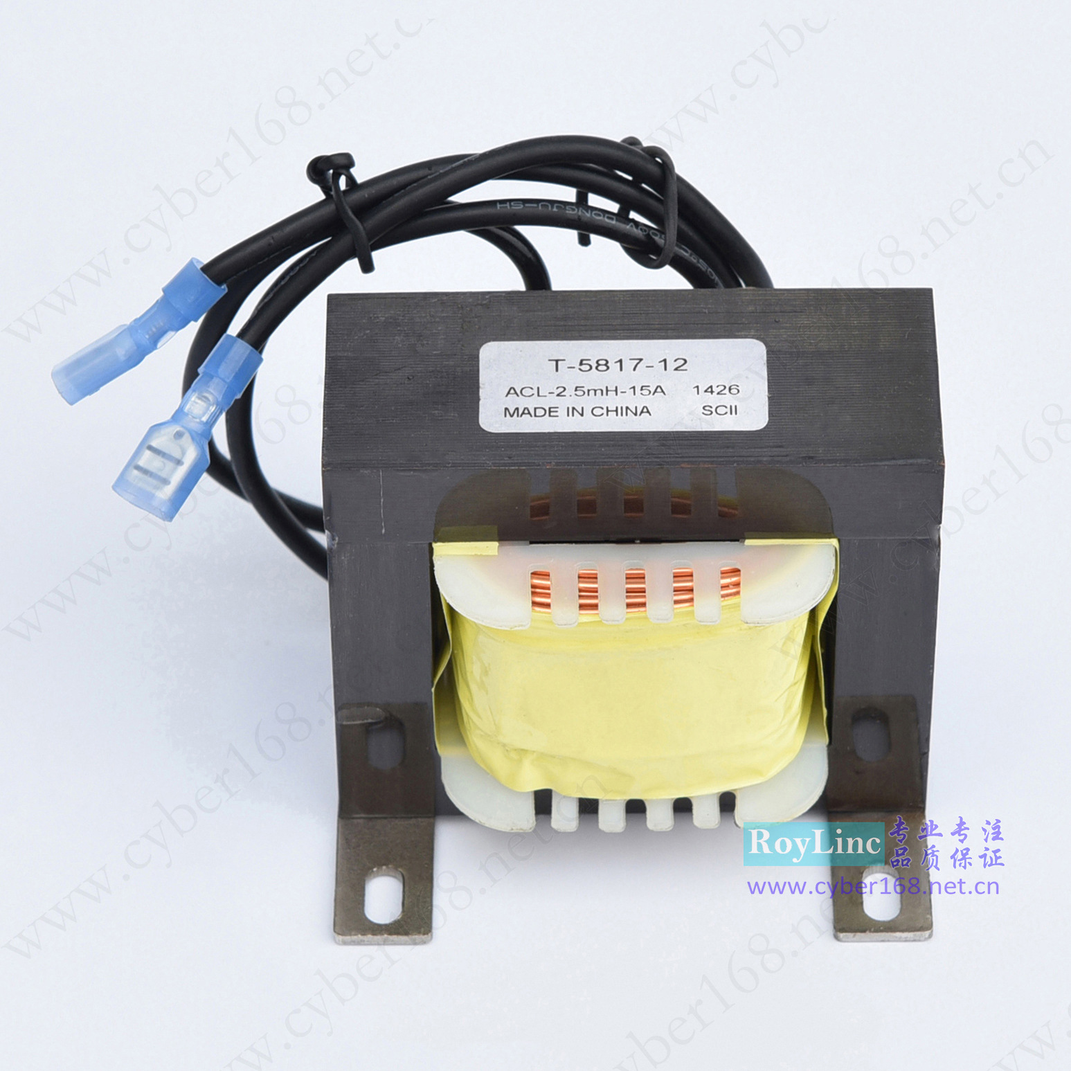 15A电感量2.5mH T-5817-12抗谐波干扰单相小型电抗器跑步机电感器