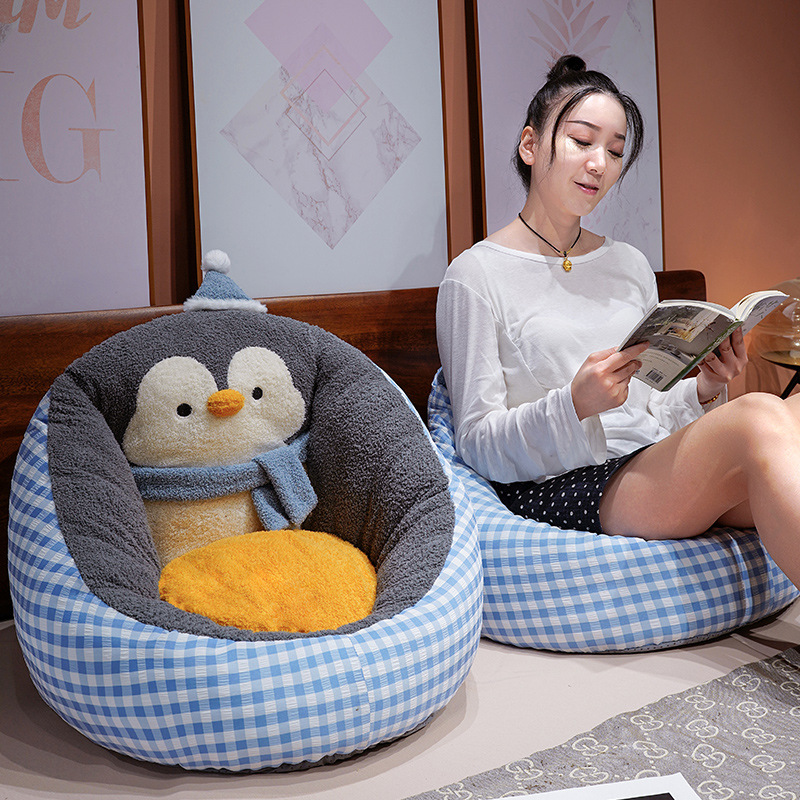 Caricatura en el suelo tatami hogar dormitorio sala de estar niños otoño invierno engrosado perezoso pequeño sofá niñas cojín futón