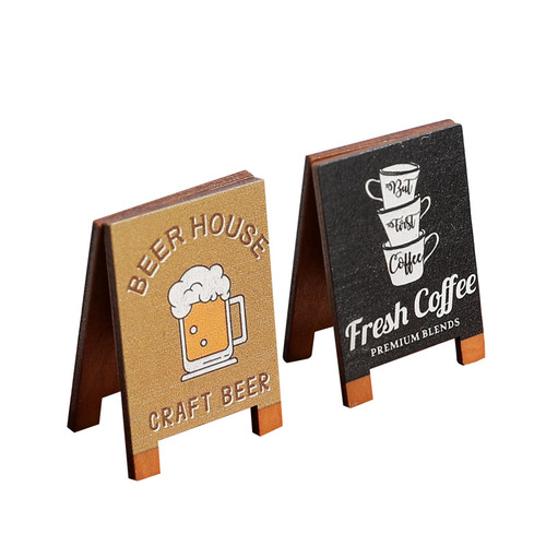 Yuezhen Retro Series Message Holder Cute Wooden Photo Holder Desktop Ornament Note Holder Office Supplies Business Card Holder