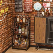 复古美式乡村木制红酒架多用途多层收纳架调味用品厨房置物架跨境