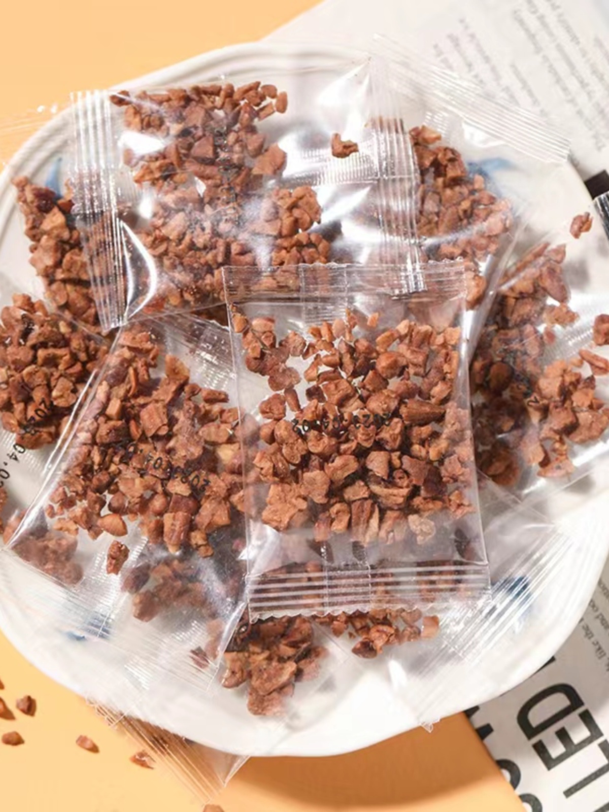 新货碧根果仁碎整切 核桃仁碎 坚果碎奶茶店糕点烘焙装饰500g袋装