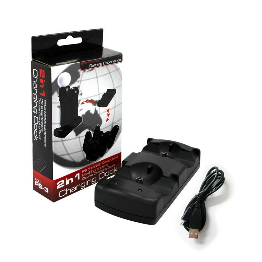 PS3MOVE/PS3 контроллер зарядное устройство, двойной слот, зарядное устройство PS3MOVE