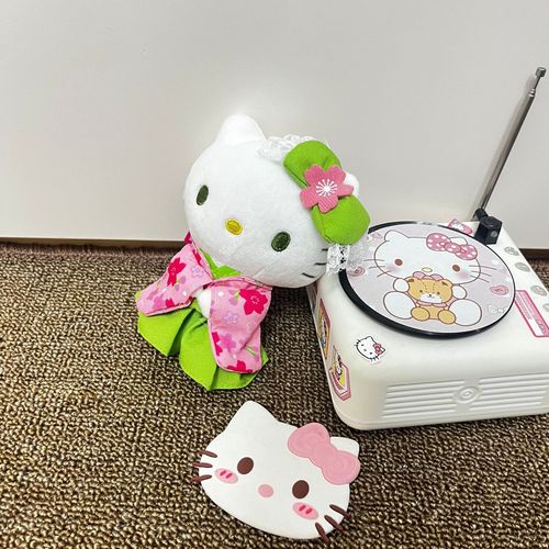 Japanese KT Sakura Matcha Kimono KT Limited Kitty Cat Doll Plush Bag Pendant Hanging Decoration Wholesale