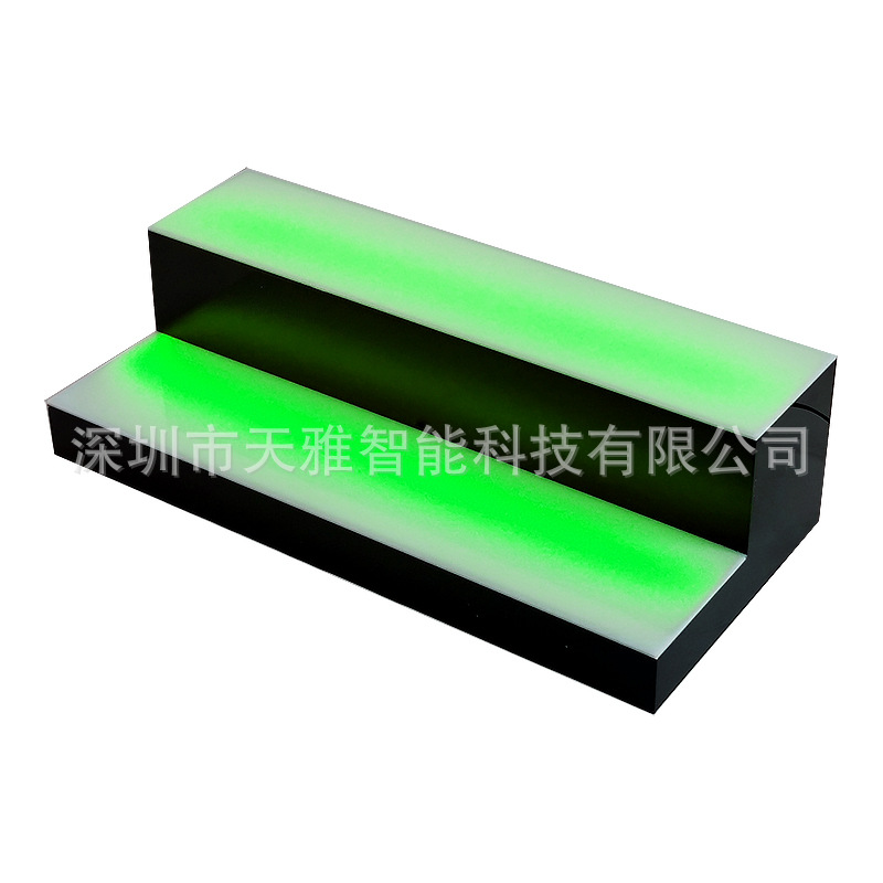 三瓶发光红酒展示架 洋酒展示架批发亚克力led发光酒架2层