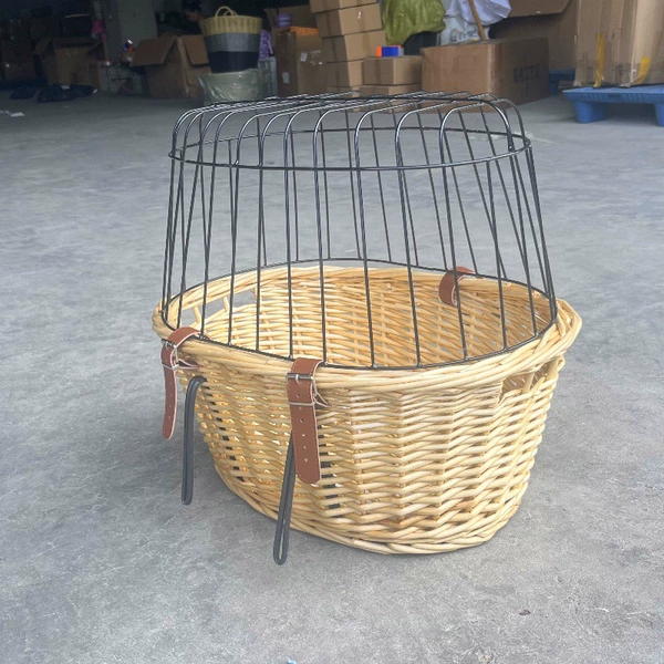 New product front car basket original wood color