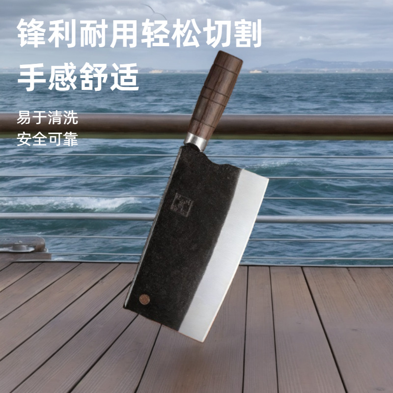 Popular Forged Chopping Knife for Cooked Food, Kitchen Chopping Knife, Sharp Bone Cutting and Slicing Dual-Purpose Knife