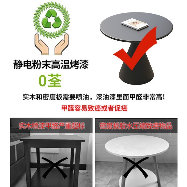 床头柜小型卧室床边柜简约现代床头桌子客厅沙发边几黑色整装|undefined