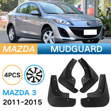 适用于马自达3星骋mazda 3 2011-2015外贸跨境挡泥板皮改装挡泥瓦