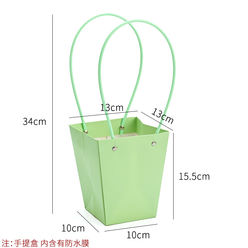 Bolso especial transfronterizo para flores, descuento al por mayor, bolsa trapezoidal de papel kraft impermeable, bolsa de embalaje de regalo, bolsa de ramo