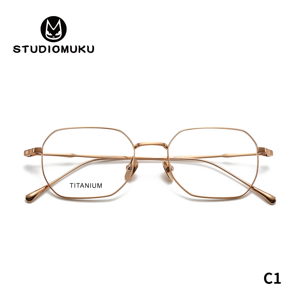 STUDIOMUKU gafas frescas de madera aire abierto cuelga marco de gafas de marco completo superligero estable marco de gafas retro nicho