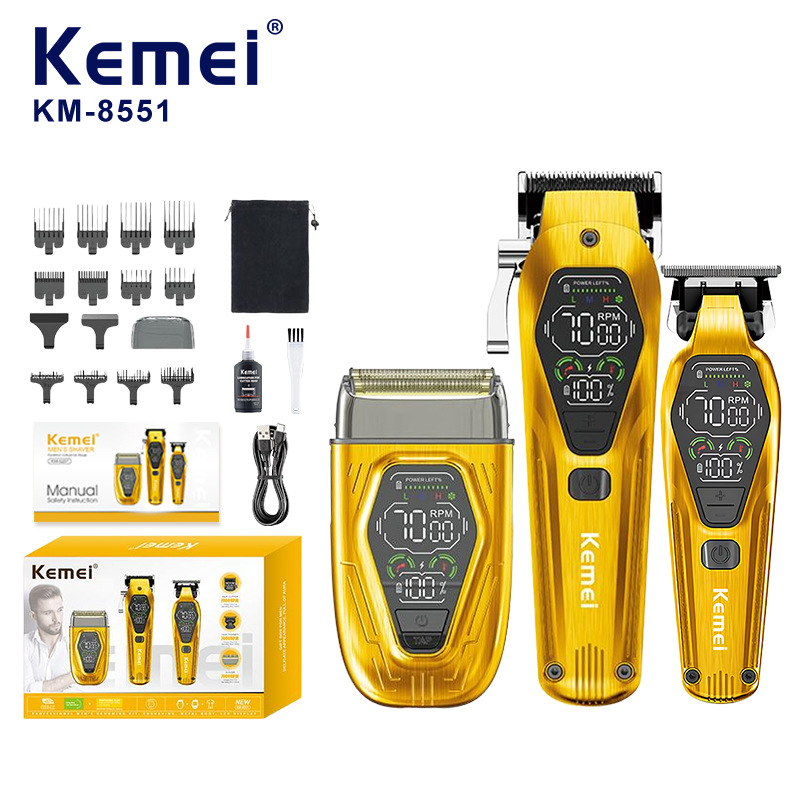 KEMI corte de pelo profesional KM - 8551 tijeras eléctricas transfronterizas de corte