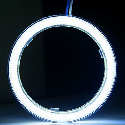 Cross-Border New High-Brightness Angel Eyes 60Mmcob Aperture Modified Fog Lamp Headlight Aperture Car Angel Eyes (Ön faralar) - white-60mm
