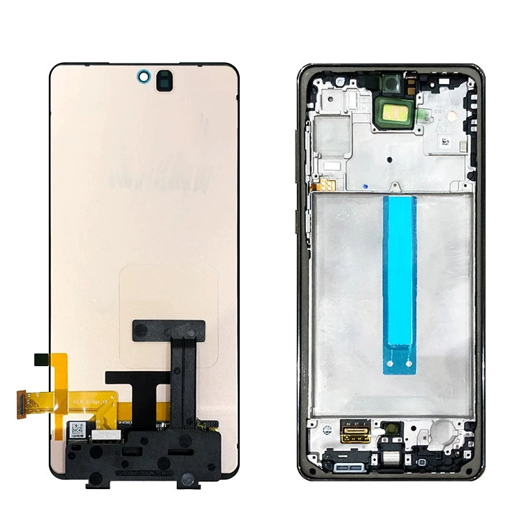 Дисплей для Samsung A73 5G (A736) в сборе с рамкой, внутренняя и внешняя сборка экрана