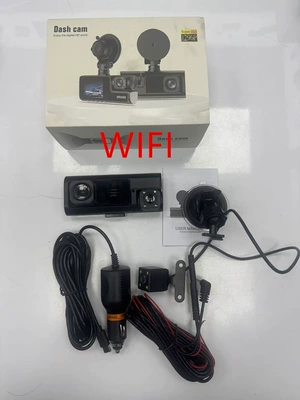 Lenses with Reversing Image – Driving recorder - 3-lenses-front-inside-rear-with-wifi