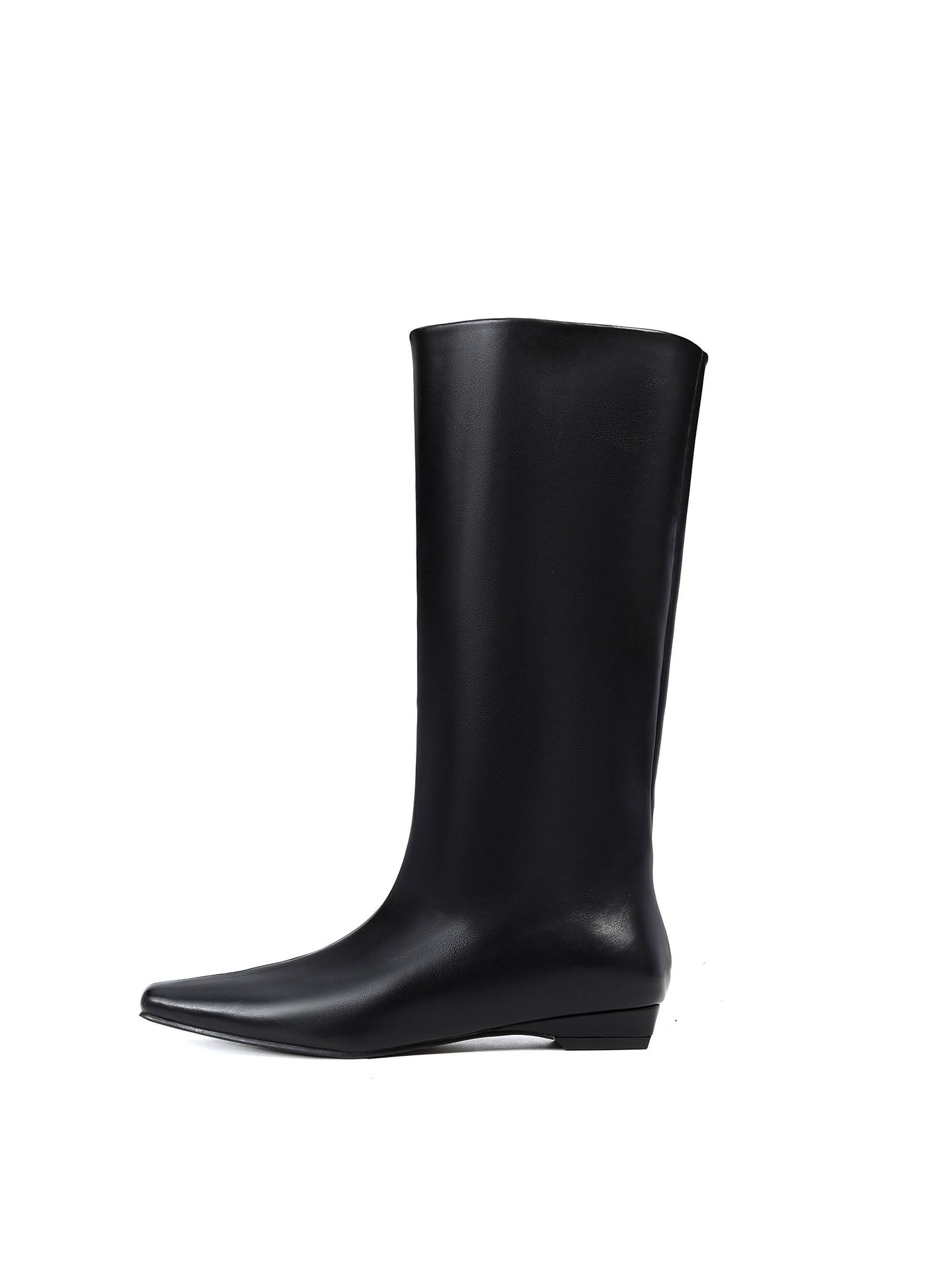 검정색 롱 융털 안감