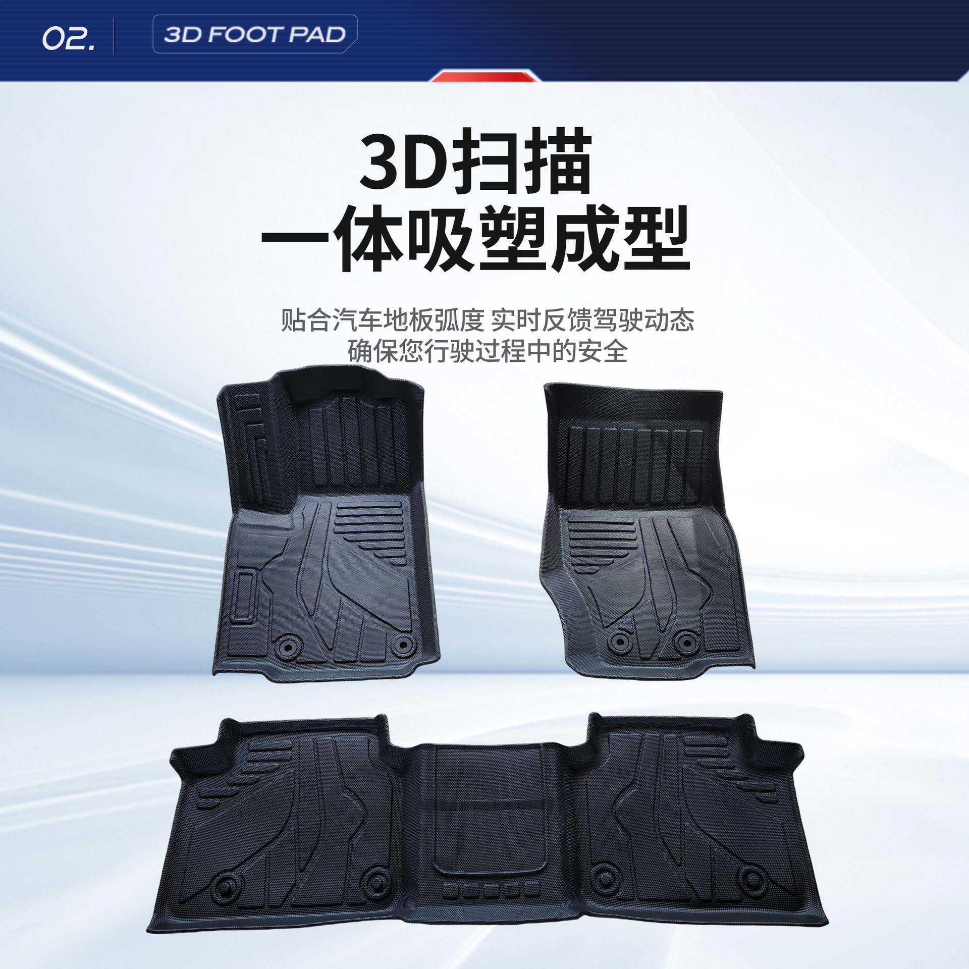 Suitable for 22-26 model Jeep GRAND CHEROKEE floor mats, waterproof and non-slip car floor mats for foreign trade export