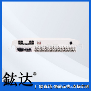 Telecom-grade dual optical port protection 16E1 4-way physical isolation gigabit network optical transceiver 1000M network 100M