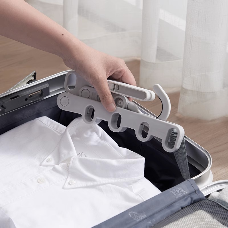 折りたたみ5穴衣類乾燥ラック、ポータブル旅行ホテル乾燥ラック、出張必需品衣類乾燥多機能5穴衣類ラック|undefined